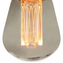 Ampoule déco ST45 fumée à micro filament,  E14, led 2.3W, 1800K, 65lm, dimmable (719033)