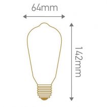 Ampoule Edison filament LED 6W E27 2300K 450Lm dimmable Claire (715982)