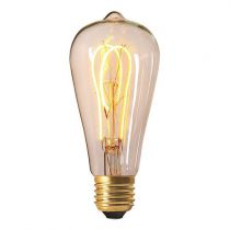 Ampoule Edison filament LED loops 4W E27 2200K 240Lm dimmable Claire (716673)