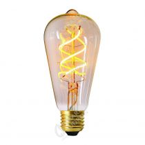 Ampoule Edison filament LED twisted 4W E27 2200K 240Lm dimmable Claire (716676)