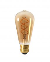 Ampoule Edison Filament LED TWISTED 5W E27 2000K 260lm Ambrée (716604)