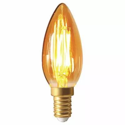 Ampoule Flamme C35 filament LED 5W E14 2200K 420Lm dimmable Ambr�e (713515)
