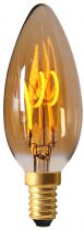 Ampoule Flamme C35 Filament LED LOOPS 2W E14 2000K 90lm Ambrée (716605)