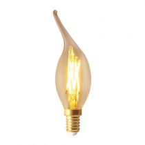 Ampoule Flamme CV4 filament LED 5W E14 2700K 610Lm Claire (713179)