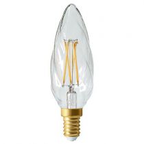 Ampoule Flamme F6 filament LED 5W E14 2700K 610Lm Claire (713209)