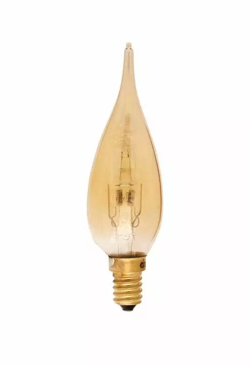 Ampoule Flamme GS4 18W 230V E14 ambrée halogène équivalent 25 watts Girard sudron 711780
