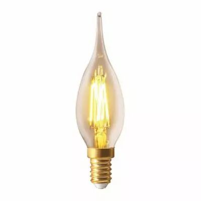 Ampoule Flamme GS4 filament LED 5W E14 2500K 610Lm Claire (713779)