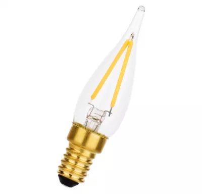Ampoule flamme LED E14 1 watt GS1/C22 110lm 2700K verre clair (147025))