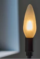 Ampoule Flamme Led E14 GS8 4 watts 350lm 827 d&eacute;polie