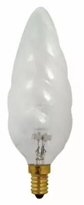 Ampoule flamme torsad�e g�ante F15 HALO ECO 30W 230V E14 TR