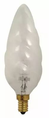 Ampoule flamme torsad�e g�ante F15 HALO ECO 46W 230V E14 TR