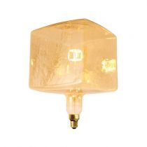 Ampoule géante Cube design by Fabrice Peltier filament LED 4W E27 2000K 400Lm dimmable Ambrée (717004)