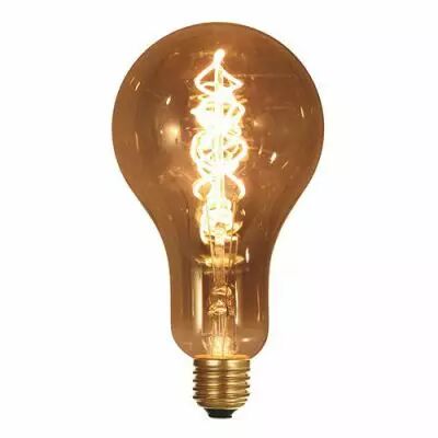 Ampoule g�ante filament LED twisted 180mm 4W E27 2000K 160Lm dimmable Smoky (716695)