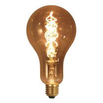 Ampoule géante filament LED twisted 180mm 4W E27 2000K 160Lm dimmable Smoky (716695)