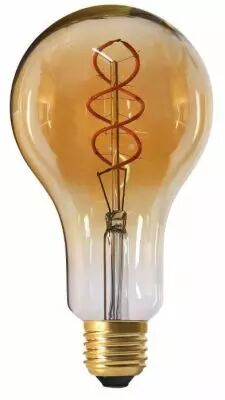 Ampoule G�ante Filament LED TWISTED 180mm 4W E27 2000K 200Lm Dimmable Ambr�e (716626)