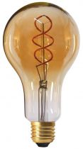 Ampoule Géante Filament LED TWISTED 200mm 4W E27 2000K 200Lm Dimmable Ambrée (716625)