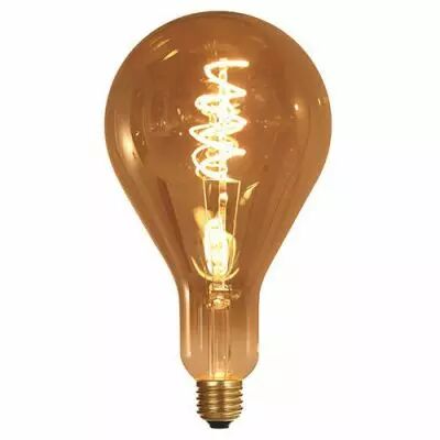 Ampoule g�ante filament LED twisted 240mm 4W E27 2000K 160Lm dimmable Smoky (716697)