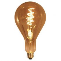 Ampoule géante filament LED twisted 240mm 4W E27 2000K 160Lm dimmable Smoky (716697)