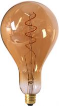 Ampoule Géante Filament LED TWISTED 240mm 4W E27 2000K 200Lm Dimmable Ambrée (716624)