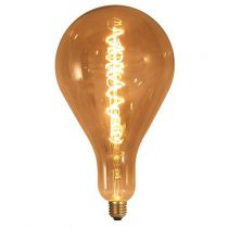 Ampoule géante filament LED twisted 290mm 6W E27 2000K 240Lm dimmable Smoky (716698)