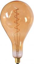 Ampoule Géante Filament LED TWISTED 290mm 6W E27 2000K 300Lm Dimmable Ambrée (716623)