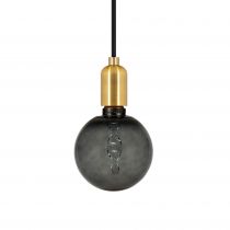 Ampoule globe déco ADN fumée, G125, E27,led 3.5W, 1800K, 110lm, dimmable (719038)