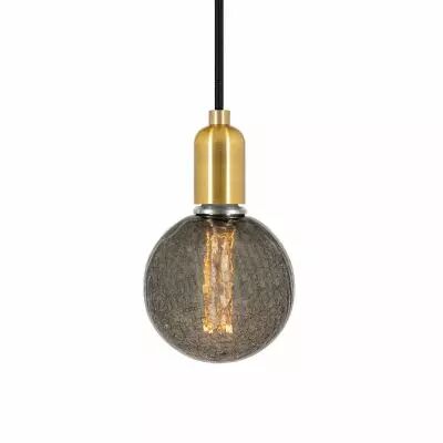 Ampoule globe d�co craquel�e smoky,G125, E27, 1W, 2000K, 50lm (719034)