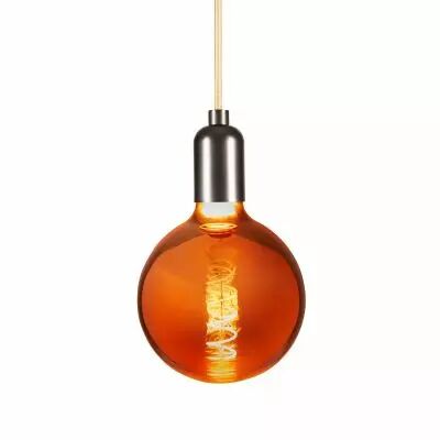 Ampoule globe d�co cuivr�e  E27, G125, Led 4W, 1600K 80 lm (174117)