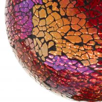 Ampoule globe déco Mosaique rouge, G125, E27, Led 4W, 2700K, 470lm dimmable (719040)