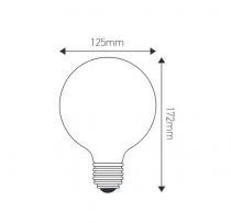 Ampoule globe décorative pointillée LED, E27, 125, 4W