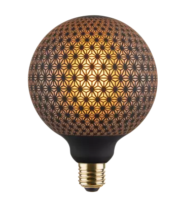 Ampoule globe G125  E27 TATOO 6W 130lm 1800K dim