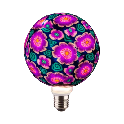 Ampoule globe G125 E27 PSYCHEDELIQUE 4W 2700K 470lm dim