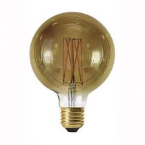 Ampoule Globe G125 filament LED 6W E27 2100K 300Lm dimmable Smoky (715988)