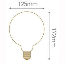 Ampoule Globe G125 filament LED 6W E27 2100K 300Lm dimmable Smoky (715988)