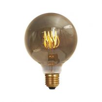 Ampoule Globe G125 filament LED twisted 4W E27 2000K 160Lm dimmable Smoky (716694)