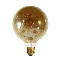 Ampoule Globe G125 filament LED twisted 4W E27 2000K 160Lm dimmable Smoky (716694)