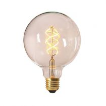 Ampoule Globe G125 filament LED twisted 4W E27 2200K 240Lm dimmable Claire (716693)