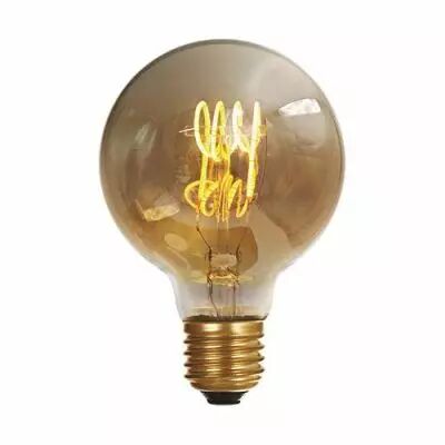 Ampoule Globe G80 filament LED 4 loops 4W E27 2000K 200Lm dimmable Ambr�e (716682)