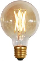 Ampoule globe G80 LED Filament Bulbs 6W E27 2500K 600Lm dim.Ambrée