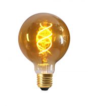 Ampoule Globe G95 Filament LED TWISTED 5W E27 2000K 260lm Ambrée (716601)