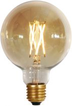 Ampoule globe G95 LED Filament Bulbs 6W E27 2500K 600Lm Dim.Ambrée