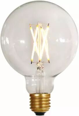 Ampoule globe G95 LED Filament Bulbs 6W E27 2700K 730Lm Dim. Clair
