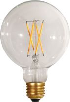 Ampoule globe G95 LED Filament Bulbs 6W E27 2700K 730Lm Dim. Clair