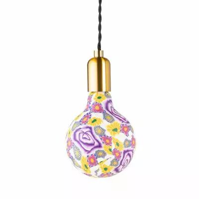 Ampoule globe imprim� floral, Led, E27, G125 (976651)