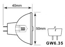 Ampoule halogene philips 150w / 15v, brj g6.35, 3400k, 50h (LAMP150/15)