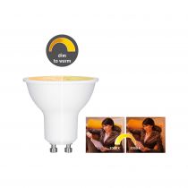 Ampoule Led 6 watts GU10 1.800 - 3.000K dim to warm (28735)