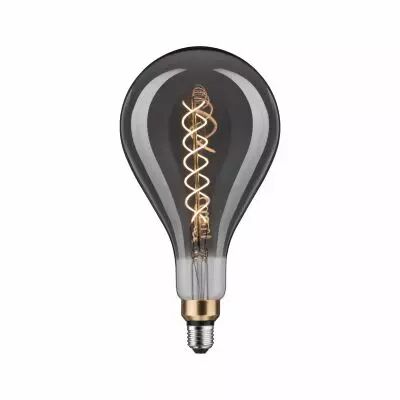 Ampoule LED BigDrop fil 200lm E27 1800K grd smoke 7W double spirale 230V (28858)