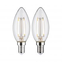 Ampoule LED Fil 2 bougies 250lm E14 2700K Clair 2,7W 230V (28855)