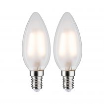 Ampoule LED Filament flamme lot de 2  250lm E14 2700K mat2 3W 230V (28636)