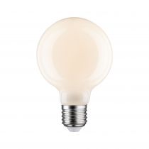 Ampoule LED Filament Globe 80 470lm E27 2700K opale dim 6W 230V (28623)